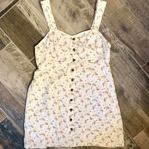 EUC American Eagle Floral Dress w/ Buttons Size L